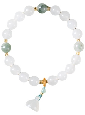 高品质天山翠莲蓬手链好运连连