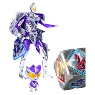 儿童变形魔方玩具超人战士机器人男孩子5到8岁以上送新年礼物生日