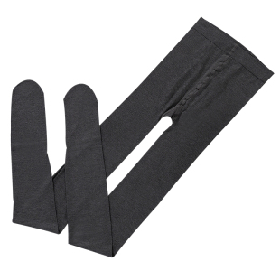 SK打底裤女深灰色螺纹薄款加长竖条纹冬季加绒加厚棉质连裤袜春秋