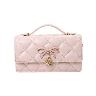 南风Chio2nd 喜上桃枝正缘包小众蝴蝶结粉色包包女手提单肩斜挎包