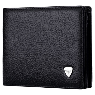 英皇保罗商务加厚皮夹子男士钱包