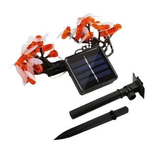 太阳能led树上彩灯闪灯串灯家用庭院阳台花园装饰户外防水星星灯