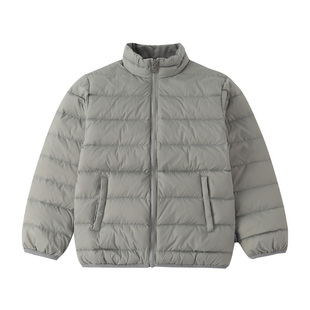 英伦风墨绿冬装加厚保暖羽绒服内胆枣红中小学生校服儿童浅灰运动