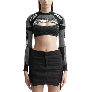 Misbhv Sport Shrug Longsleeve Black & White 上衣女HBX