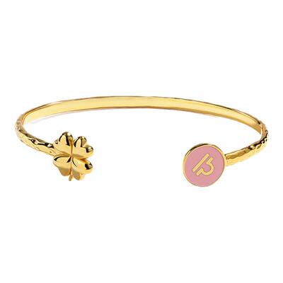 十二星座四叶草可调节简约手镯