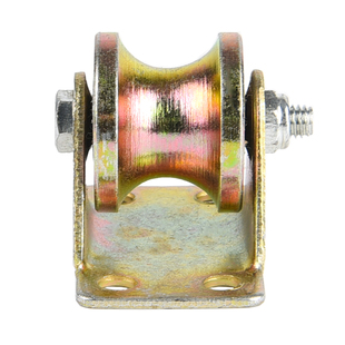 V型U型H型轨道滑轮V型槽轮角铁轨道轮移门滑轮彩钢槽轮带支架脚轮