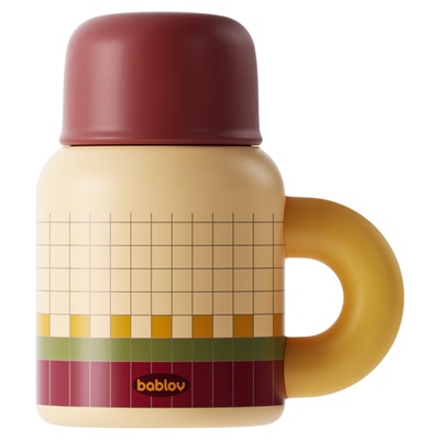 bablov保温杯桌面杯不锈钢吸管杯
