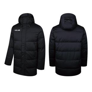 KELME卡尔美中长款白鹅绒羽绒服秋冬防寒保暖外套运动训练大衣男