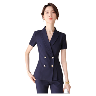 诗璐雅职业西装外套女夏2026气质酒店经理西服时尚修身通勤工作服