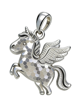 足银s999碎冰冰木马项链