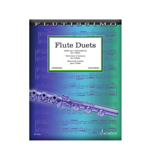 长笛二重奏 四个世纪以来的两部作品 两支长笛 朔特原版乐谱书 Flute Duets Works from 4 Centuries ED23166