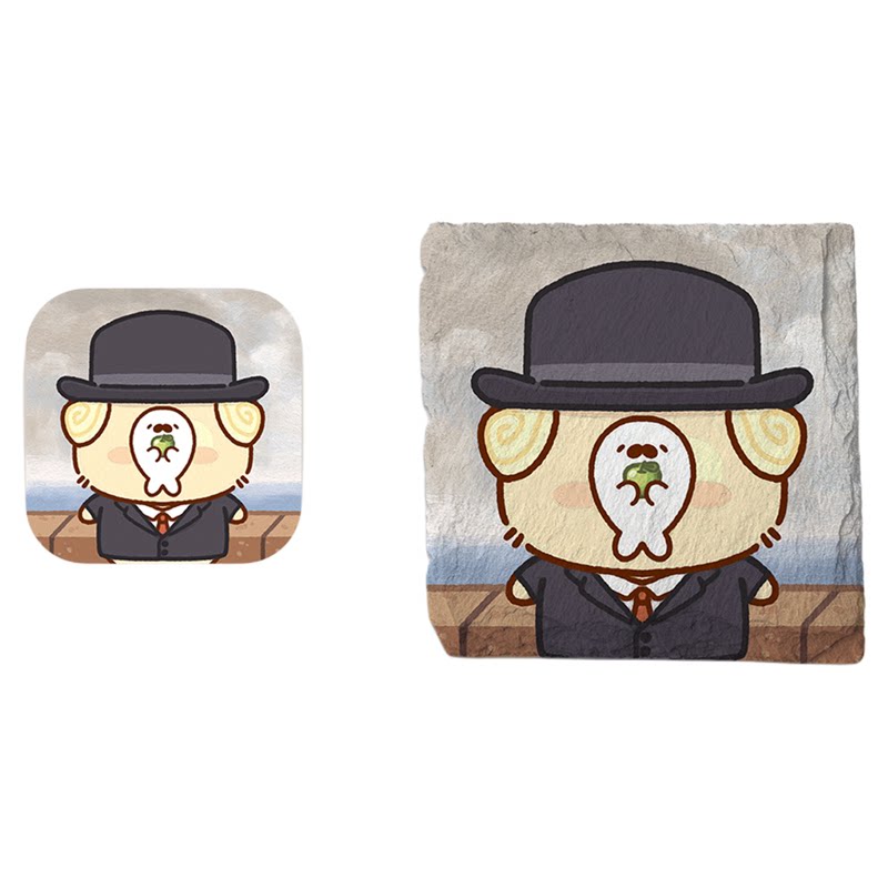 ValueX&芥末萌YamiQ原创天然岩石冰箱贴定制磁吸文创个性工艺品