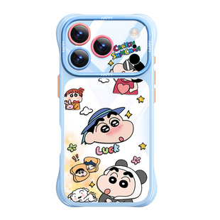 相机按键全包适用苹果17promax手机壳透明iPhone17外壳16pro蜡笔小新15硅胶14防摔ip13可爱12保护air系列pm套