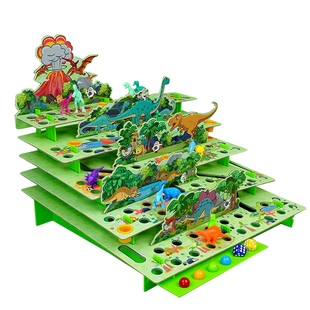 儿童益智玩具桌游立体恐龙飞行棋双人亲子互动注意力专注思维训练