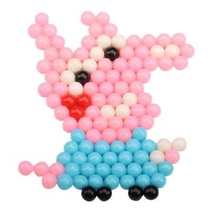 水雾魔法珠儿童手工diy水雾珠拼豆套装夜光创意材料包粘贴画玩具