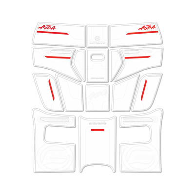 适用25款春风150aura橡胶油箱贴