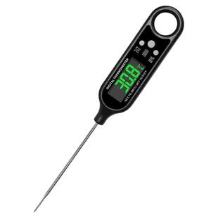 防水精准快速测温仪电子食品温度计探针式烧烤厨房咖啡油温水烘焙