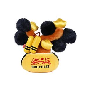 popsunday摇钱树毛绒摆件发财树巨星李小龙联名万事兴龙送礼寓意