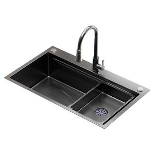 双槽改大单槽厨房水槽304不锈钢洗菜盆7240/7540/7843/8143/8245