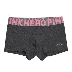 PinkHero 男士平角内裤运动长款中腰舒适纯棉透气大码青年四角裤
