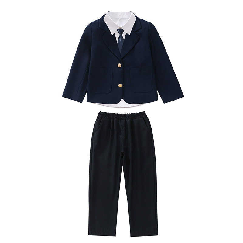 英伦风西服套装小学生校服春秋冬季班服儿童演讲礼服演出大合唱服