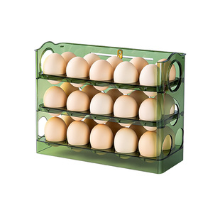 日本双开门冰箱侧门鸡蛋收纳盒食品级厨房专用整理盒装放蛋托神器