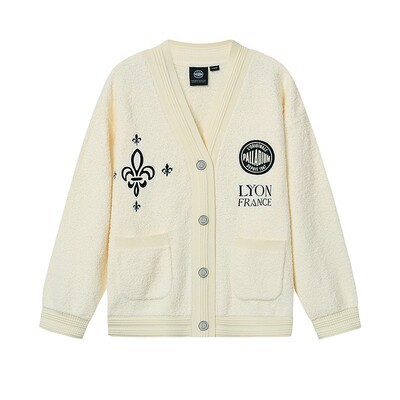 PALLADIUM帕拉丁上装时尚V领优雅大方女款开襟毛衫1912601