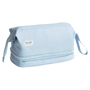 旅行洗漱包女干湿分离化妆包男士洗澡游泳大容量便携式收纳防泼水