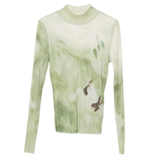 Distin Kidny/迪凯修身显瘦上衣春季新款清新气质打底衫女