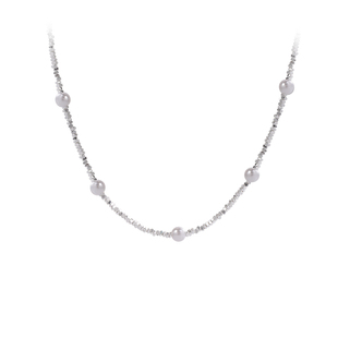 满天星仿碎银珍珠项链女2025新爆款配饰颈链高级感轻奢小众锁骨链