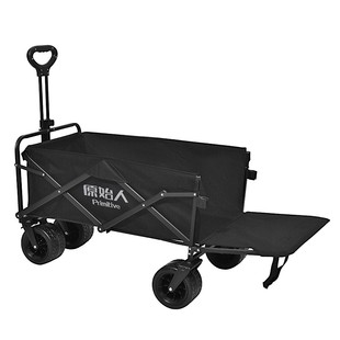 原始人露营推车户外折叠手推营地车儿童可躺野餐拖车旅行野营大号