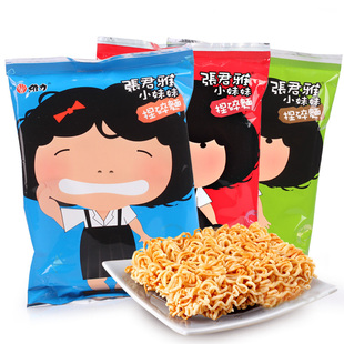 台湾张君雅小妹妹捏碎面干脆面整箱30包点心面掌心干吃面脆小零食