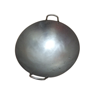 阿能香港代购陈枝支记老刀庄铁锅炒锅圆底无涂层中式锅燃气灶适用