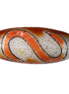 圣饰奇缘 天然真品西藏庙供院供老矿玛瑙龙鳞王S金钱钩天珠锁骨链