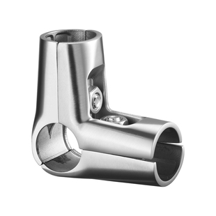 304不锈钢连接件25分体两通三通接头不锈钢圆管货架晾衣架紧固件