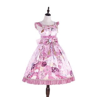 现货fs全款 正腰款落樱猫屿lolita和风jsk羽织内搭洛丽塔