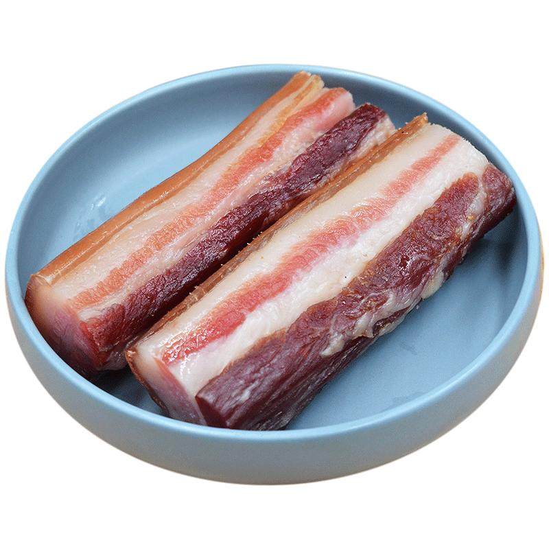 遂丰 500g江西日晒腊肉农家风味咸肉腌制五花腊肉风干 非烟熏
