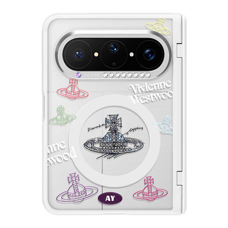 ANGYING × 潮流土星适用华为PuraXMax手机壳磁吸小折叠阔PURA典藏版XZ中轴全包保护套防摔女x2新款透明高级