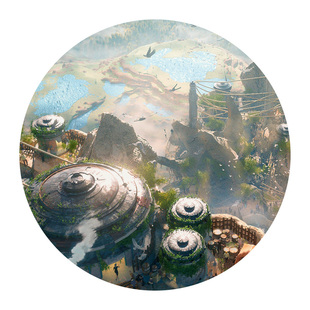 Blender/PS场景教程概念设计三辅二自然遗迹原画全流程视频课程