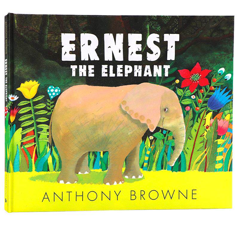 小象恩特 英文原版绘本 Ernest the Elephant 特格林威奖 名家安东尼布朗Anthony Browne 精装大开 亲子图画故事书儿童启蒙