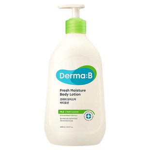 Derma:B得妈贝清爽保湿润体身体乳400ml 清爽保湿不粘腻吸收快