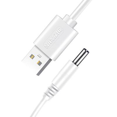 山泽圆孔充电线圆头3.5mmUSB转DC