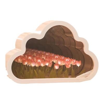 女生生日礼物云朵郁金香小夜灯