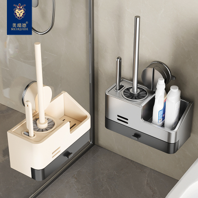 吸盘马桶刷免打孔壁挂卫生间置物架厕所新款马桶专用刷子清洁神器