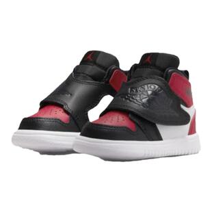 Air Jordan 1 黑红色 男女儿童飞翼运动休闲中帮篮球鞋BQ7196-016