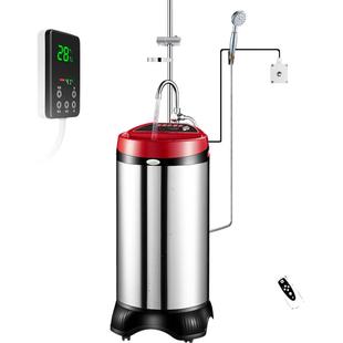 茉莉花大空间淋浴房移动洗澡机双控智能恒温租房电热水器储水式