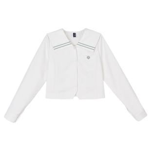 森女部落校供感学院风JK衬衫长袖衬衣内搭单穿女春季2025新款上衣