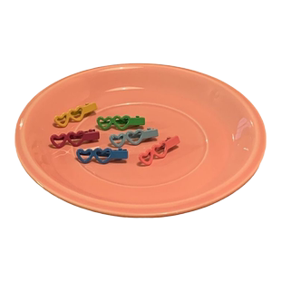 爱心小甜甜彩色发夹六件套侧边少女边夹夹子发卡子刘海夹鸭嘴夹夏