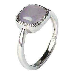 宫里上新和田玉戒指女小众设计纯银方糖玉石高级感生日礼物送妈妈