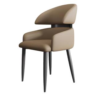 意式轻奢餐椅2026新款家用皮艺高端酒店餐厅高级感餐桌靠背椅子